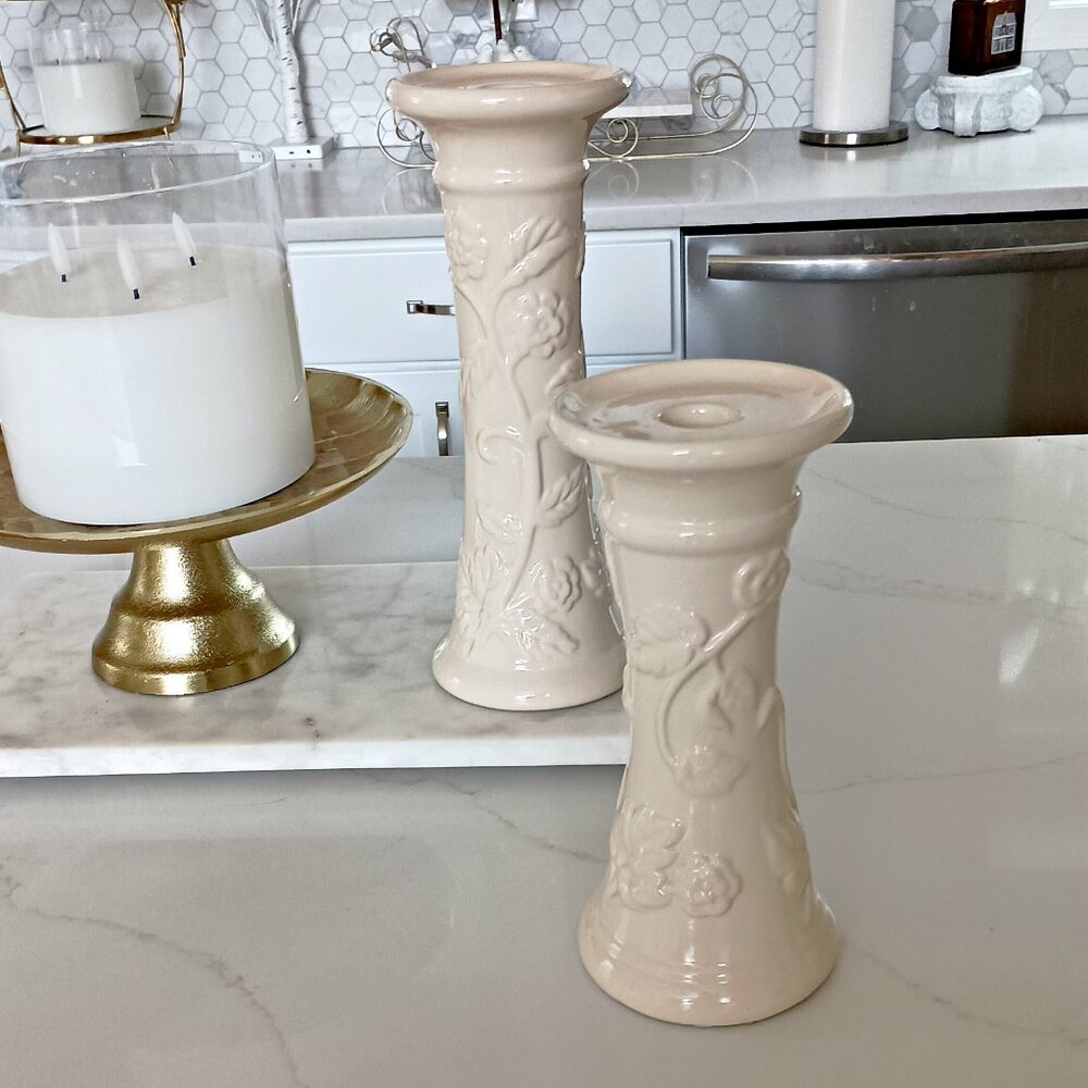 EXQUISITE Floral CANDLE HOLDERS OH MY